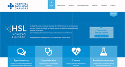 Desktop Screenshot of hospitalsaolucas.pucrs.br